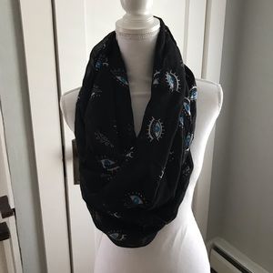 Eye Print Infinity Scarf